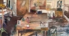 Greenwich Interior, #8 - 2002<br>Pastel: 82" x 39"